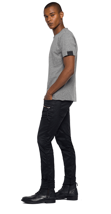 Camiseta-Para-Hombre-T-Shirt-GrisL-Replay