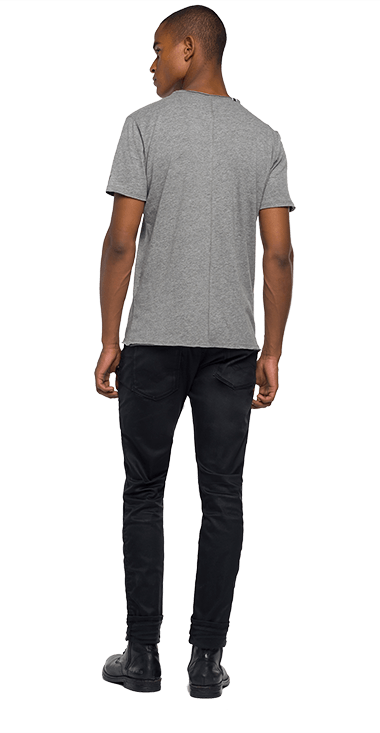 Camiseta-Para-Hombre-T-Shirt-GrisL-Replay