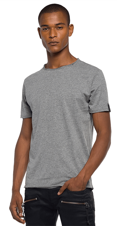 Camiseta-Para-Hombre-T-Shirt-GrisL-Replay