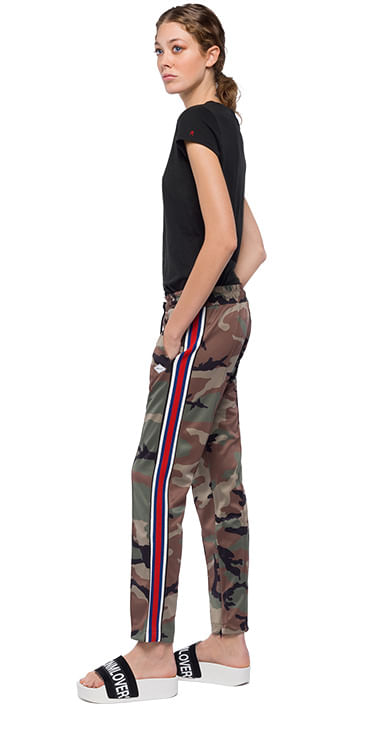 Pantalon Cargo Para Mujer Pants Replay 4476, PANTALONES