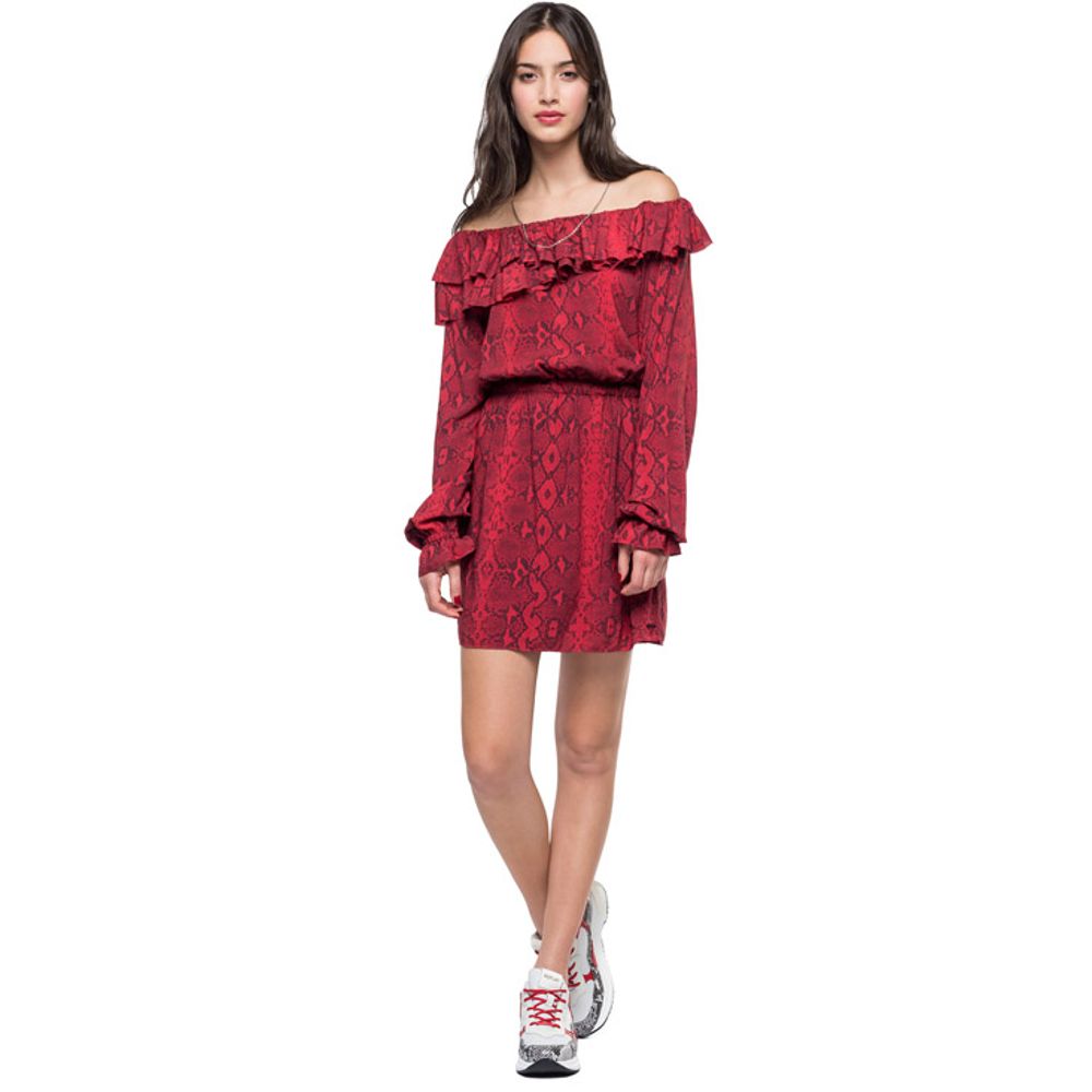 Vestido Para Mujer All Over Snake Light
