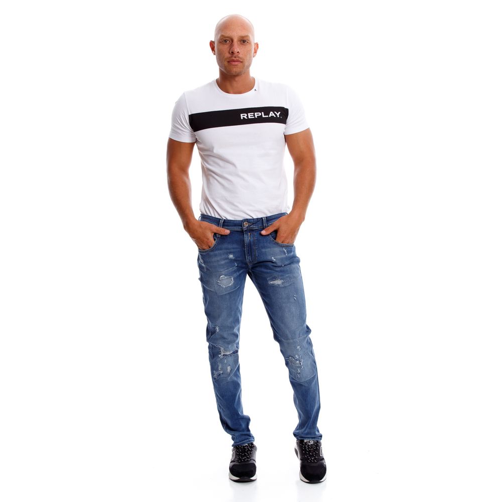 Jean Para Hombre Anbass Azul Cobalto