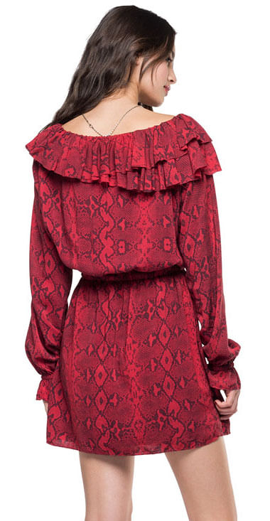 Vestido-Para-Mujer-All-Over-Snake-Light-Replay