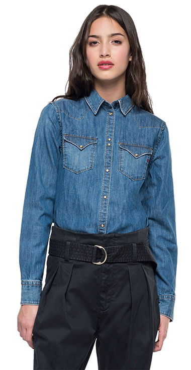 camisa-para-mujer-7-oz-deep-blue-denim-replay