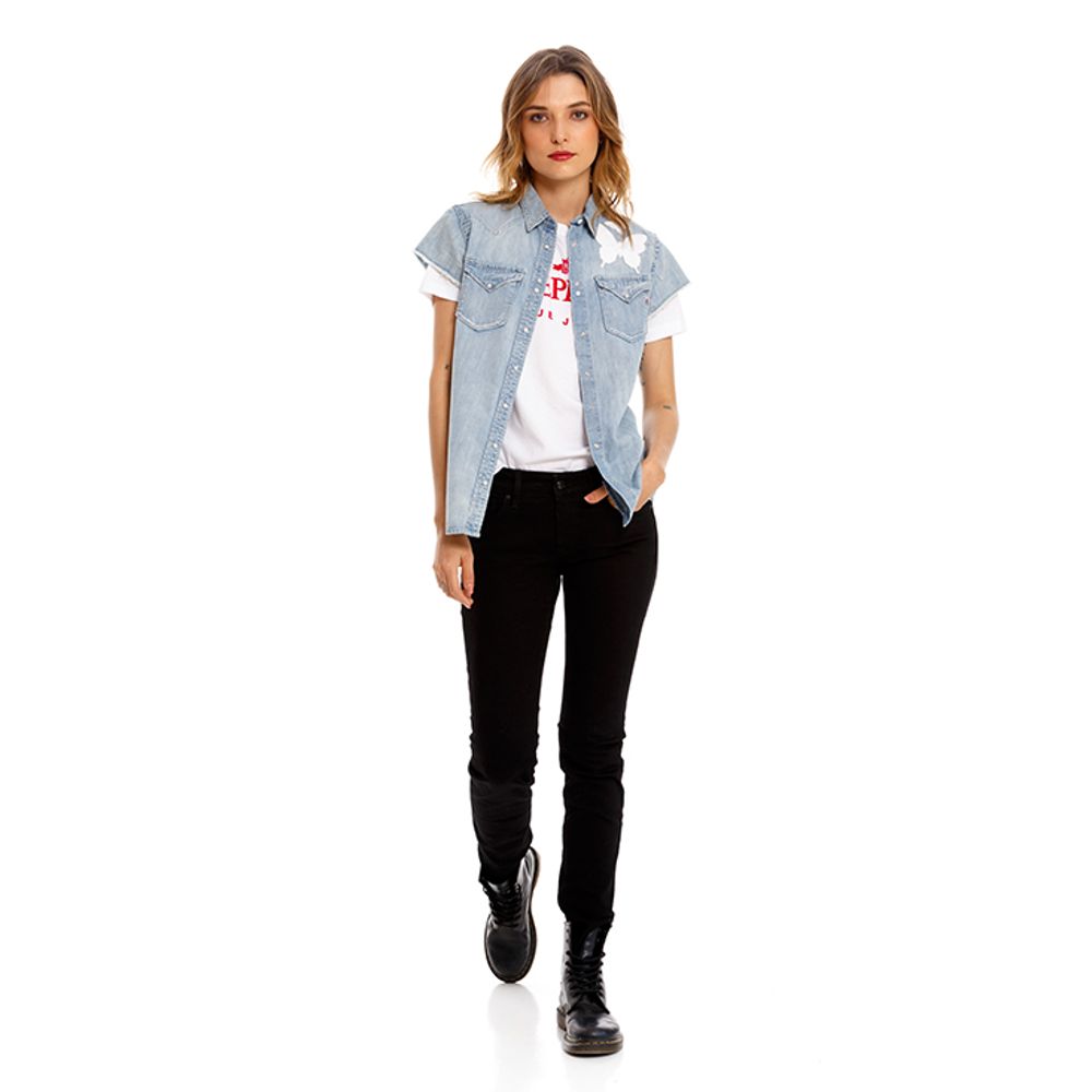 Camisa De Manga Corta Para Mujer