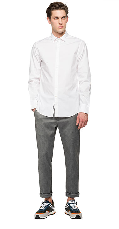 camisa-para-hombre-stretch-popeline-replay
