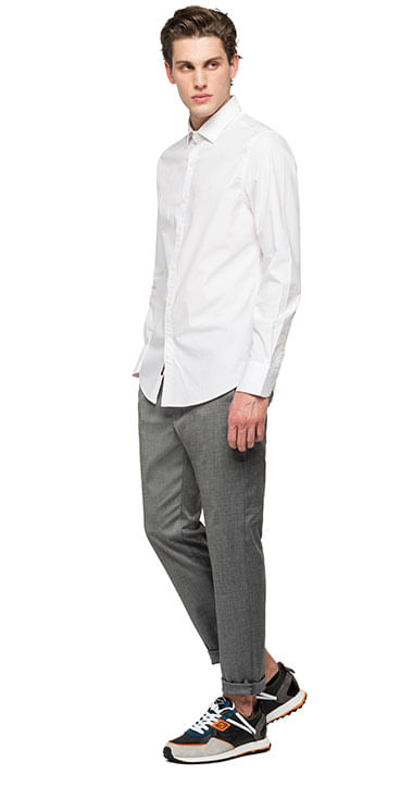 camisa-para-hombre-stretch-popeline-replay