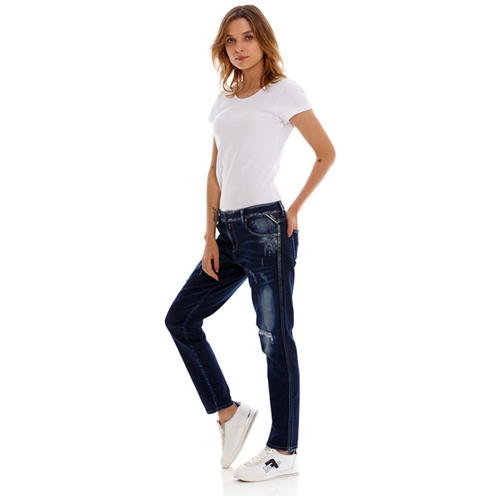 Jean Rigido Para Mujer Katewin
