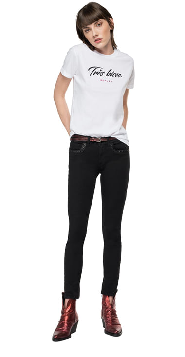 Camiseta-Para-Mujer-Cotton-Jersey-Replay