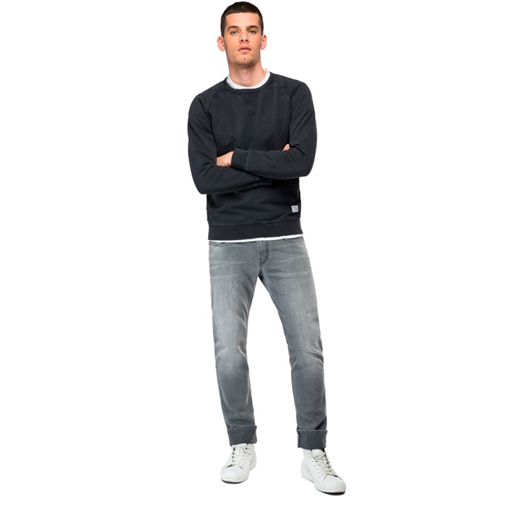 Buzo Cerrado Para Hombre Garment Dyed Cotton Fleece