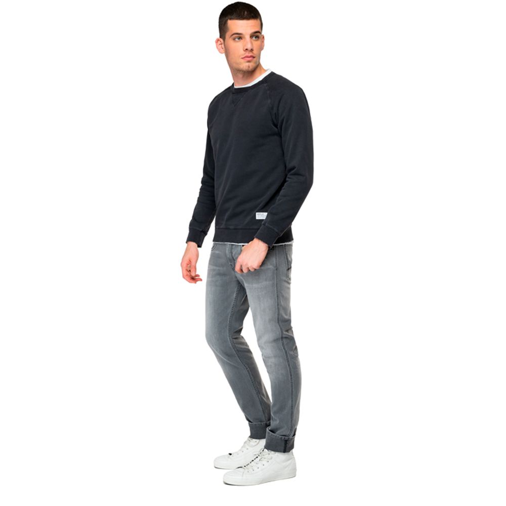 Buzo Cerrado Para Hombre Garment Dyed Cotton Fleece