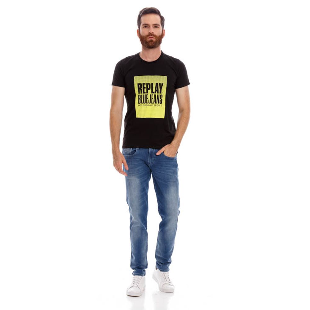 Camiseta Para Hombre Garment Dyed Single 3915