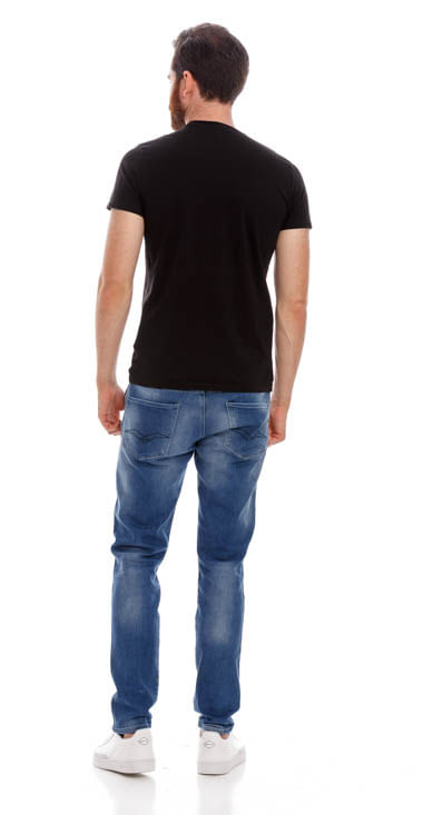 Camiseta-Para-Hombre-Garment-Dyed-Single-Replay