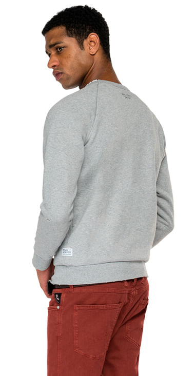 Buzo-Hoodie-Cerrado-Para-Hombre-Piece-Dyed-Cotton-Fleece-Replay