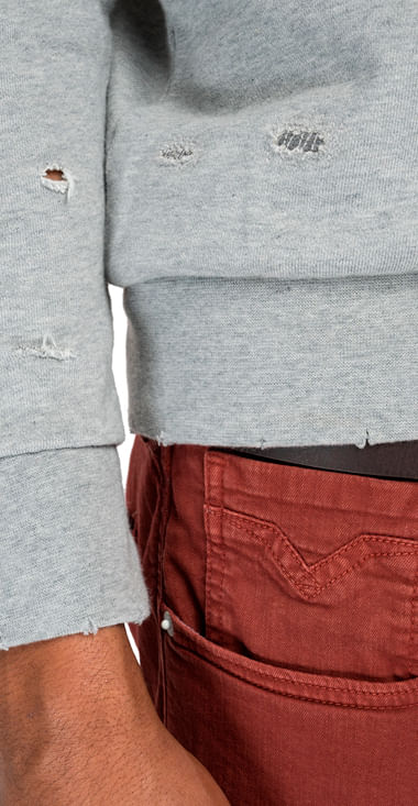 Buzo-Hoodie-Cerrado-Para-Hombre-Piece-Dyed-Cotton-Fleece-Replay