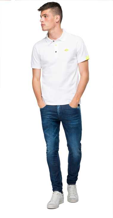 Polo-Para-Hombre-Stretch-Piquet-Replay