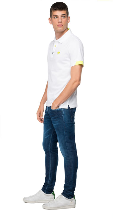 Polo-Para-Hombre-Stretch-Piquet-Replay