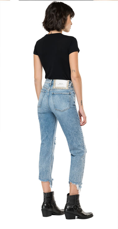 Jean Stretch Para Mujer Jean Pedal 3045, JEANS