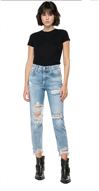 Jean Stretch Para Mujer Jean Pedal 3045, JEANS