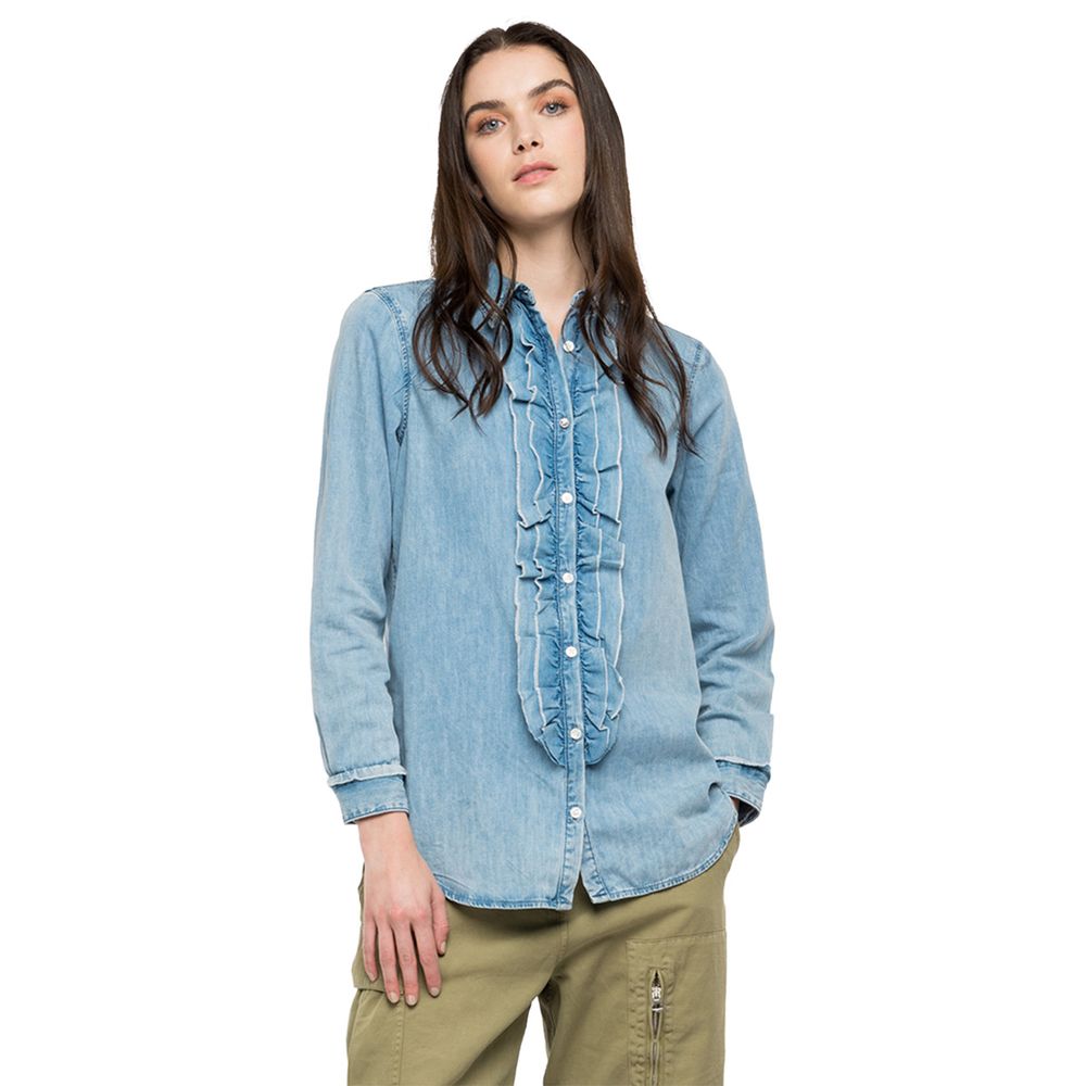 Camisa Manga Larga Para Mujer Shirt 4343