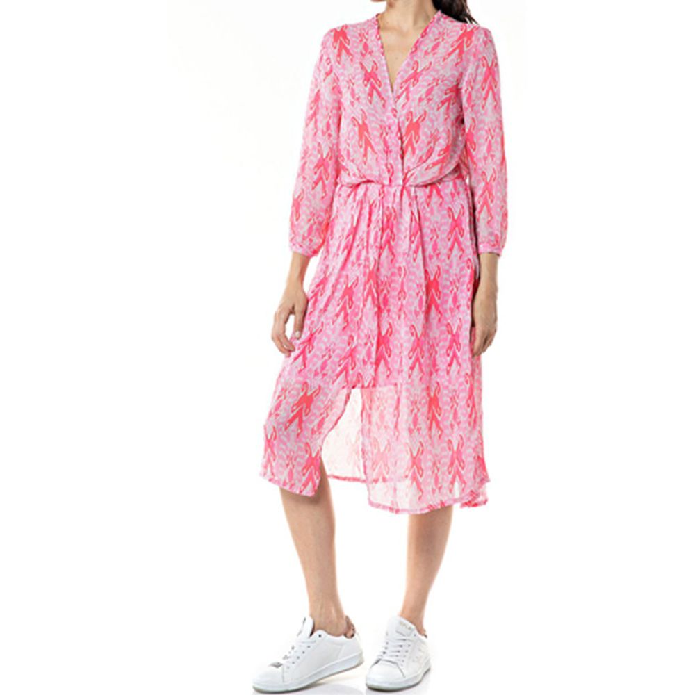 Vestido Medio Para Mujer All Over Printed  3879