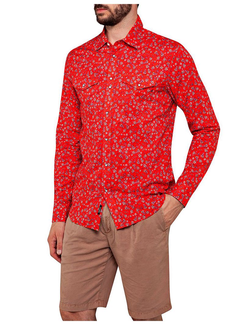 Camisa-Manga-Larga-Para-Hombre-