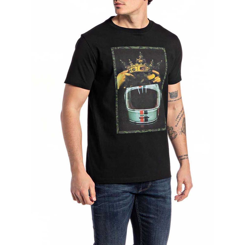 Camisa Vaquera Replay Para Hombre - Corte Regular, Denim 6.5 Oz Azul Oscuro