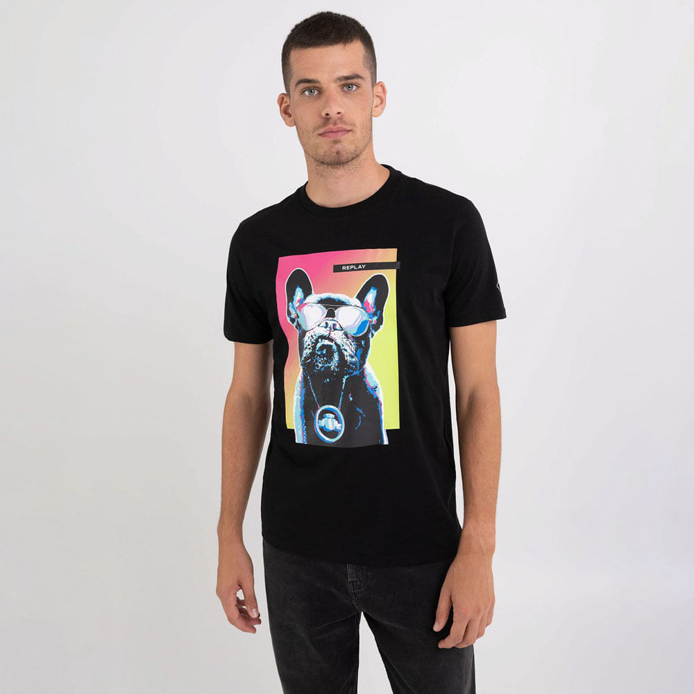 Camiseta Manga Corta Para Hombre