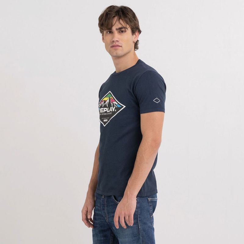 Camiseta-Manga-Corta-Para-Hombre-Replay