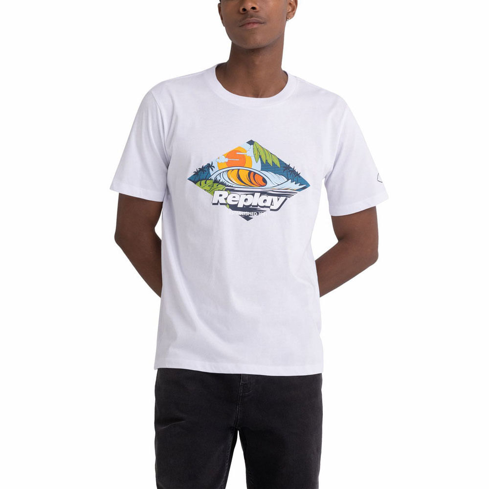 Camiseta Manga Corta Para Hombre
