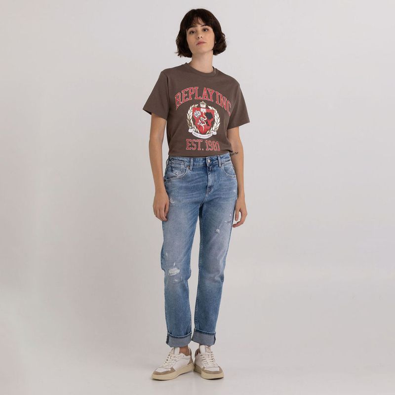 Camiseta-Manga-Corta-Para-Mujer-Replay