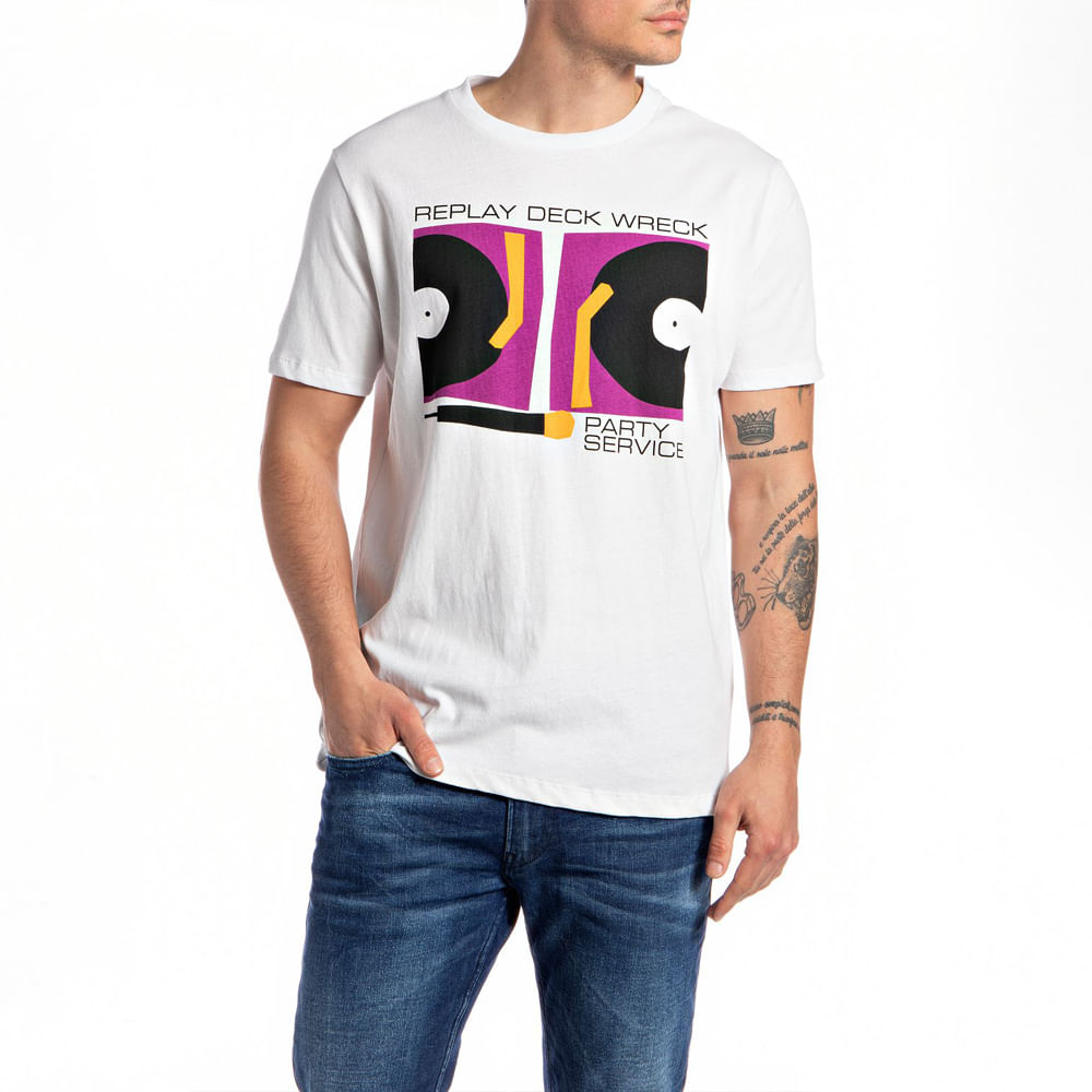 Camiseta Manga Corta Para Hombre