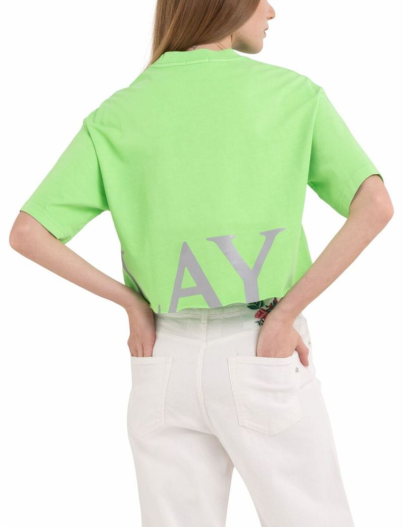 Camiseta-Manga-Corta-Para-Mujer-