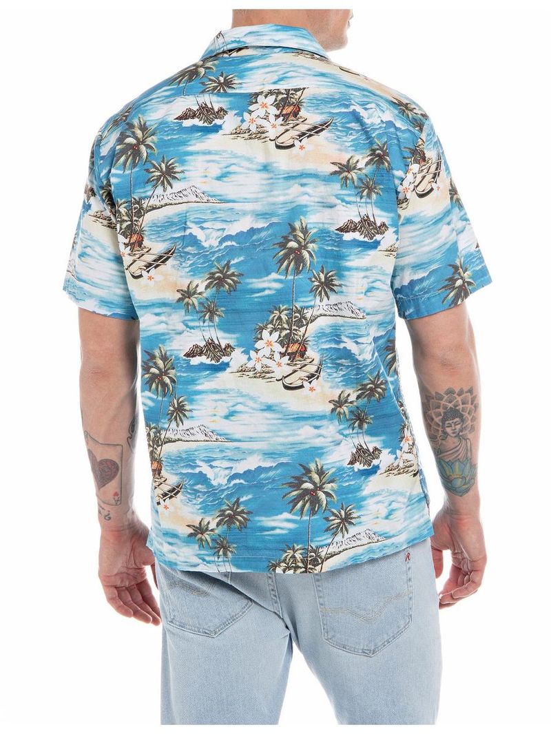 Camisa-Manga-Corta-Para-Hombre