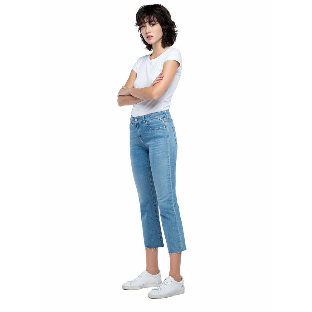 Jean Stretch Para Mujer Faaby Flare Crop