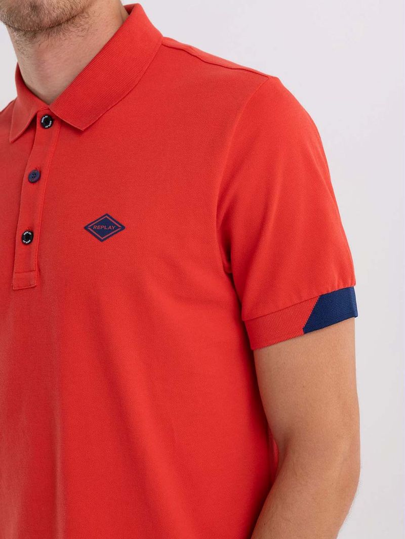 Polo-Manga-Corta-Para-Hombre-Stretch-Piquet-