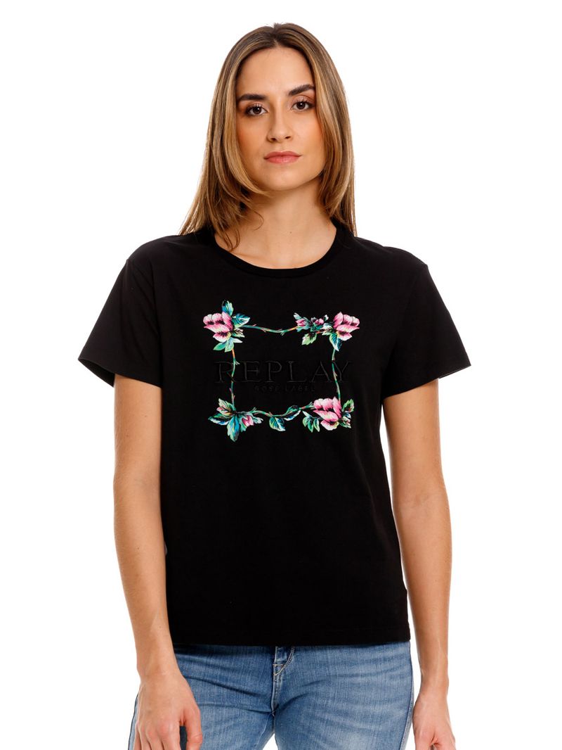 Camiseta-Manga-Corta-Para-Mujer
