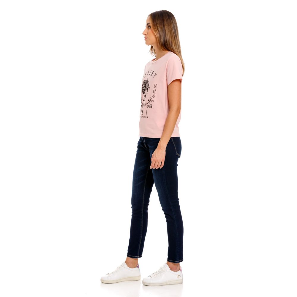 Camiseta Manga Corta Para Mujer