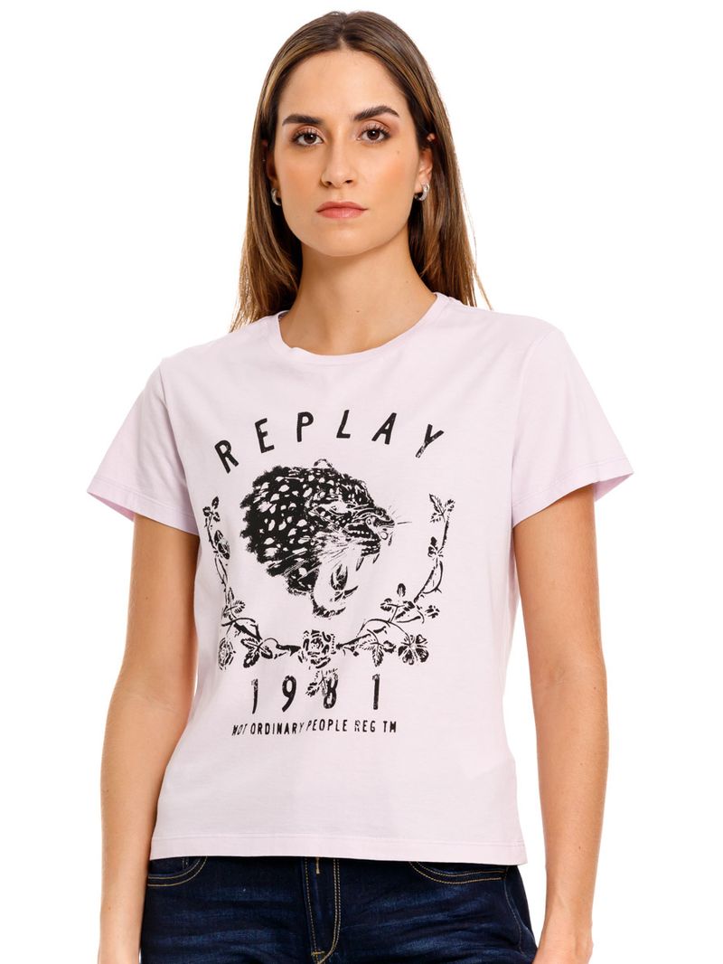 Camiseta-Manga-Corta-Para-Mujer