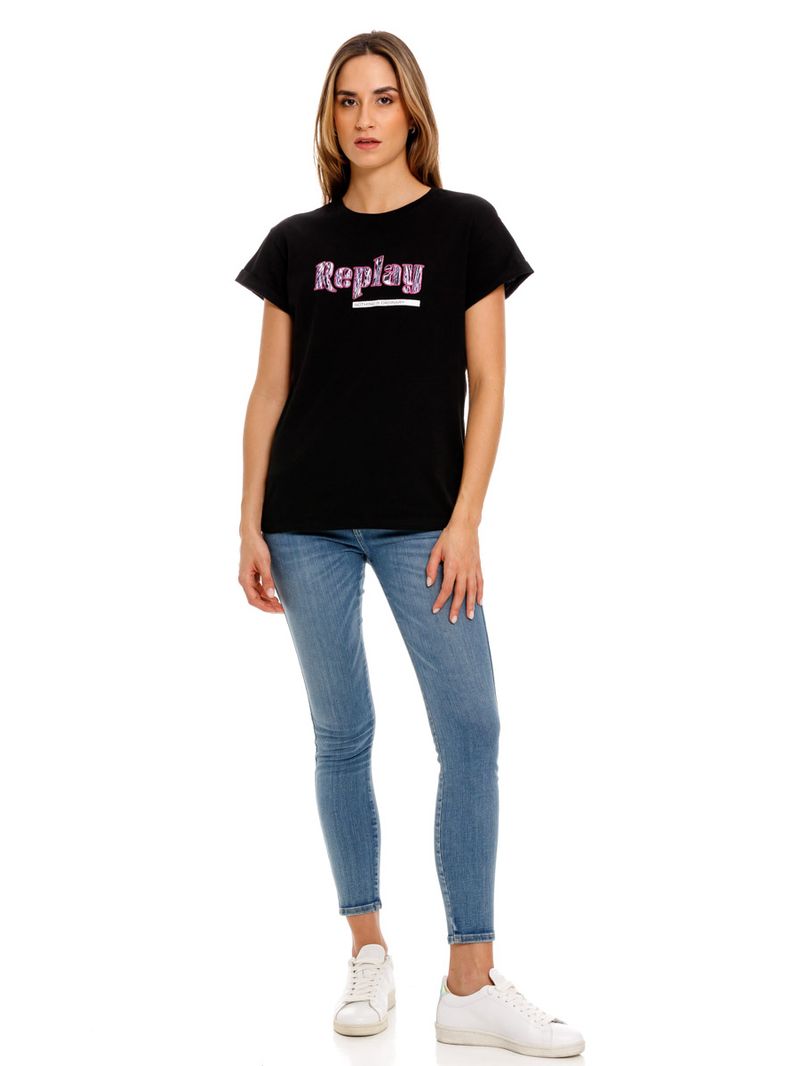 Camiseta-Manga-Corta-Para-Mujer-Garment-Dyed-Light-Cotton--
