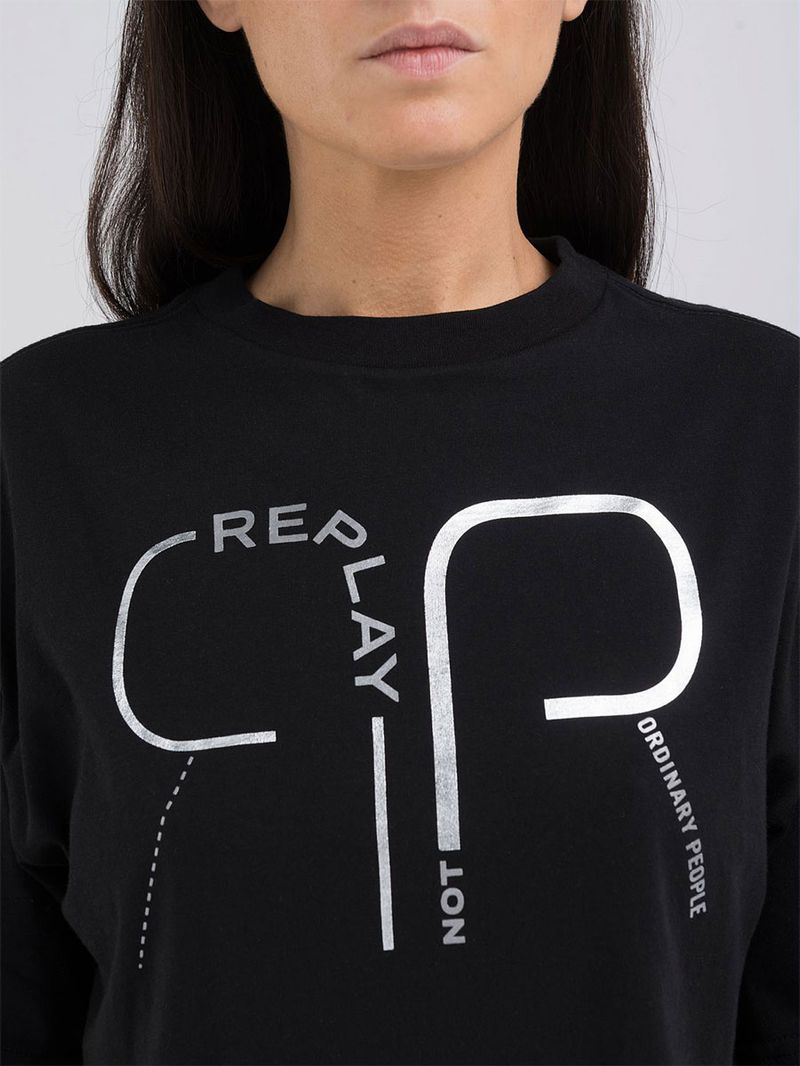 Camiseta-Manga-Corta-Para-Mujer-