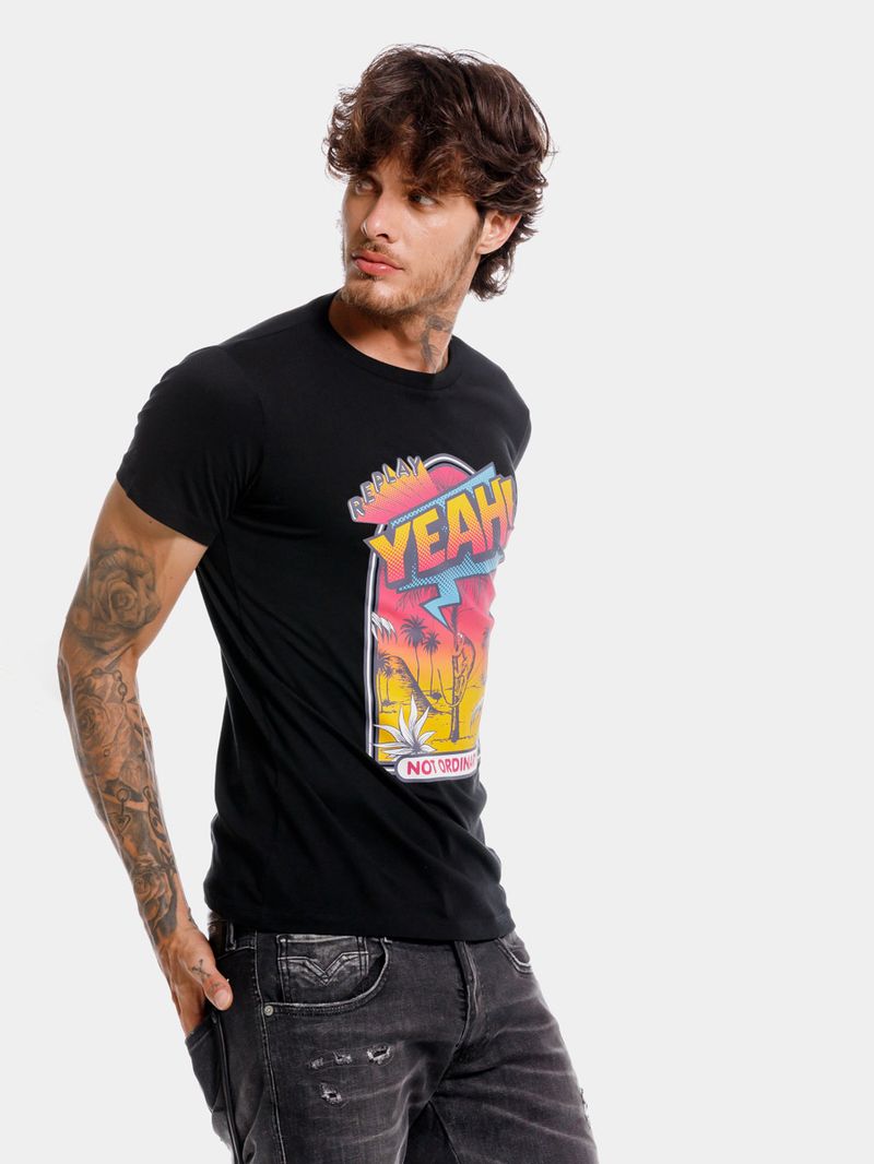 Camiseta-Manga-Corta-Para-Hombre
