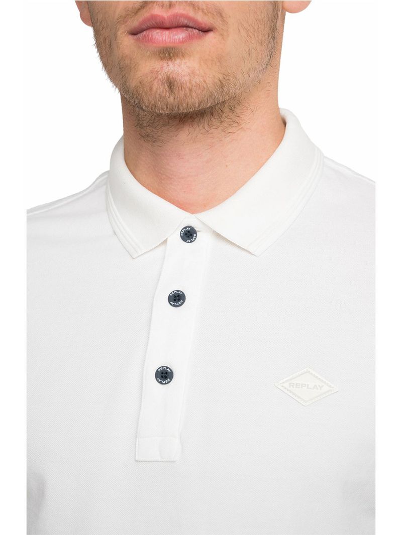 Polo-Manga-Corta-Para-Hombre-Garment-Dyed-Cotton-Piquet-Replay