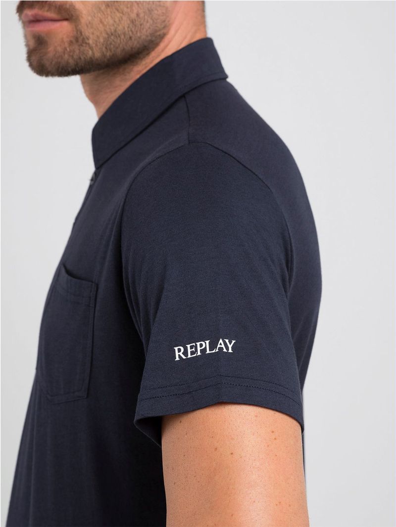 Polo-Manga-Corta-Para-Hombre-Replay