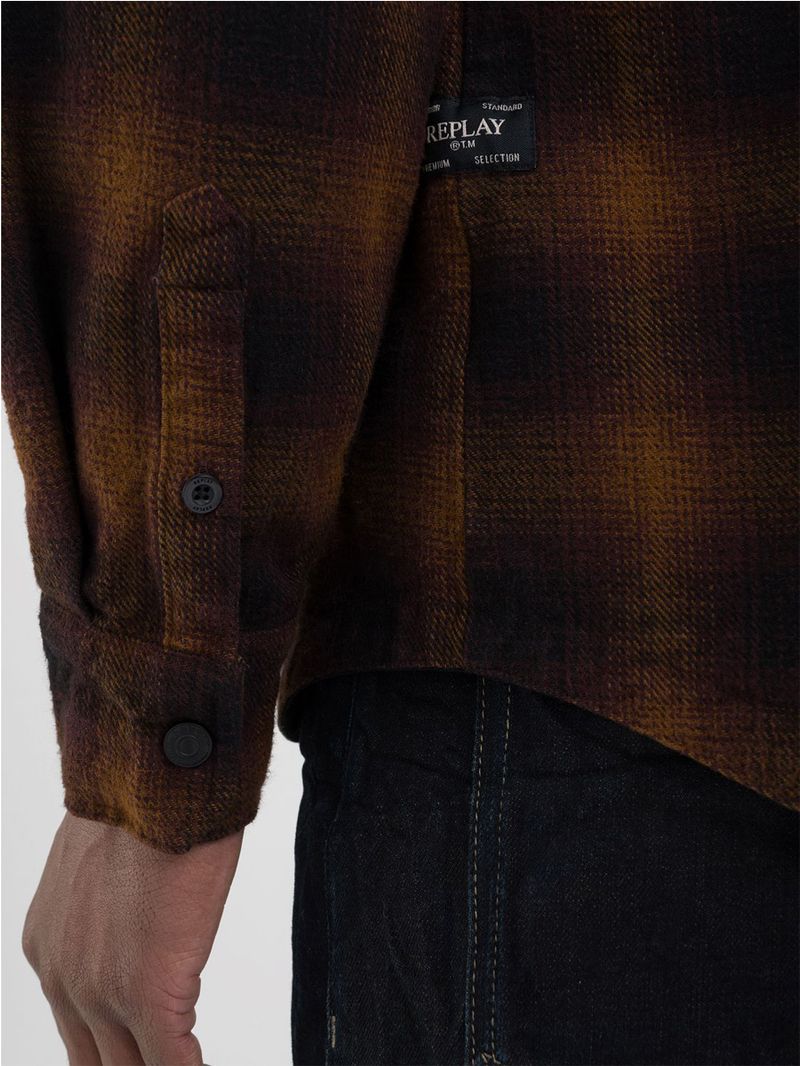 Camisa-Manga-Larga-Para-Hombre-Replay