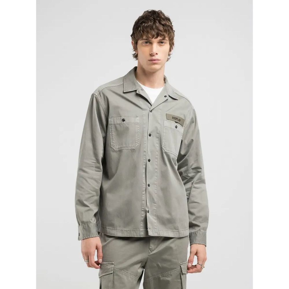Camisa Manga Larga Para Hombre Replay