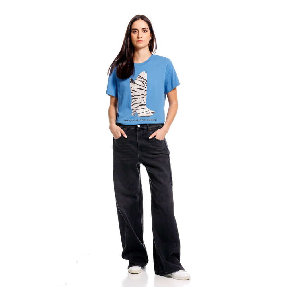 Camiseta Manga Corta Para mujer Garment Dyed Light C Replay