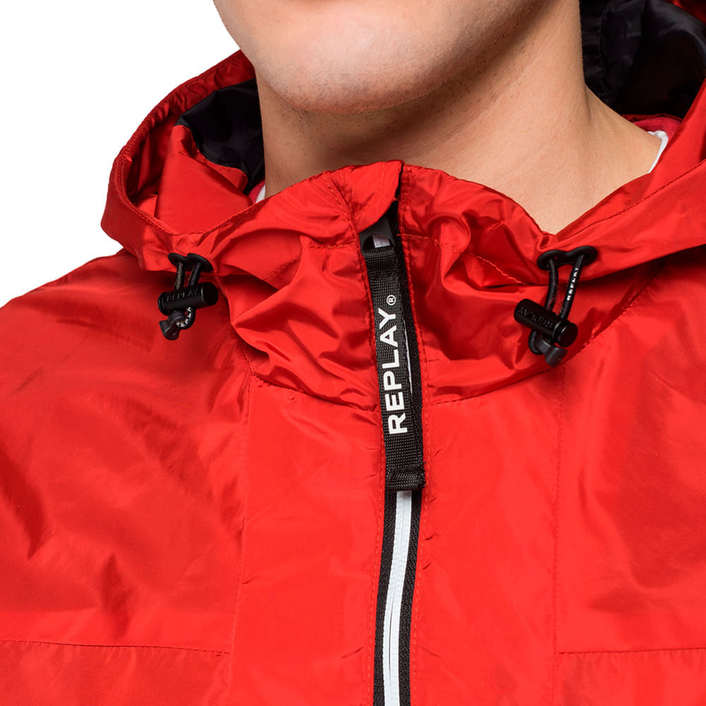 Chaqueta Rompe Vientos Para Hombre Recycled Fine Nylon Replay